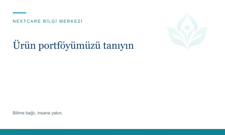 Ürün portföyümüzü tanıyın